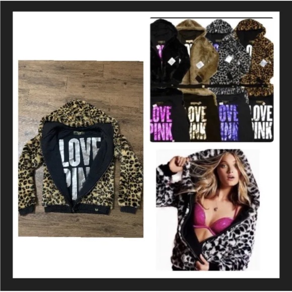 Victoria’s Secret PINK Limited Edition 2011 Fashion Show Leopard Fur Hoodie-EUC - Picture 8 of 8
